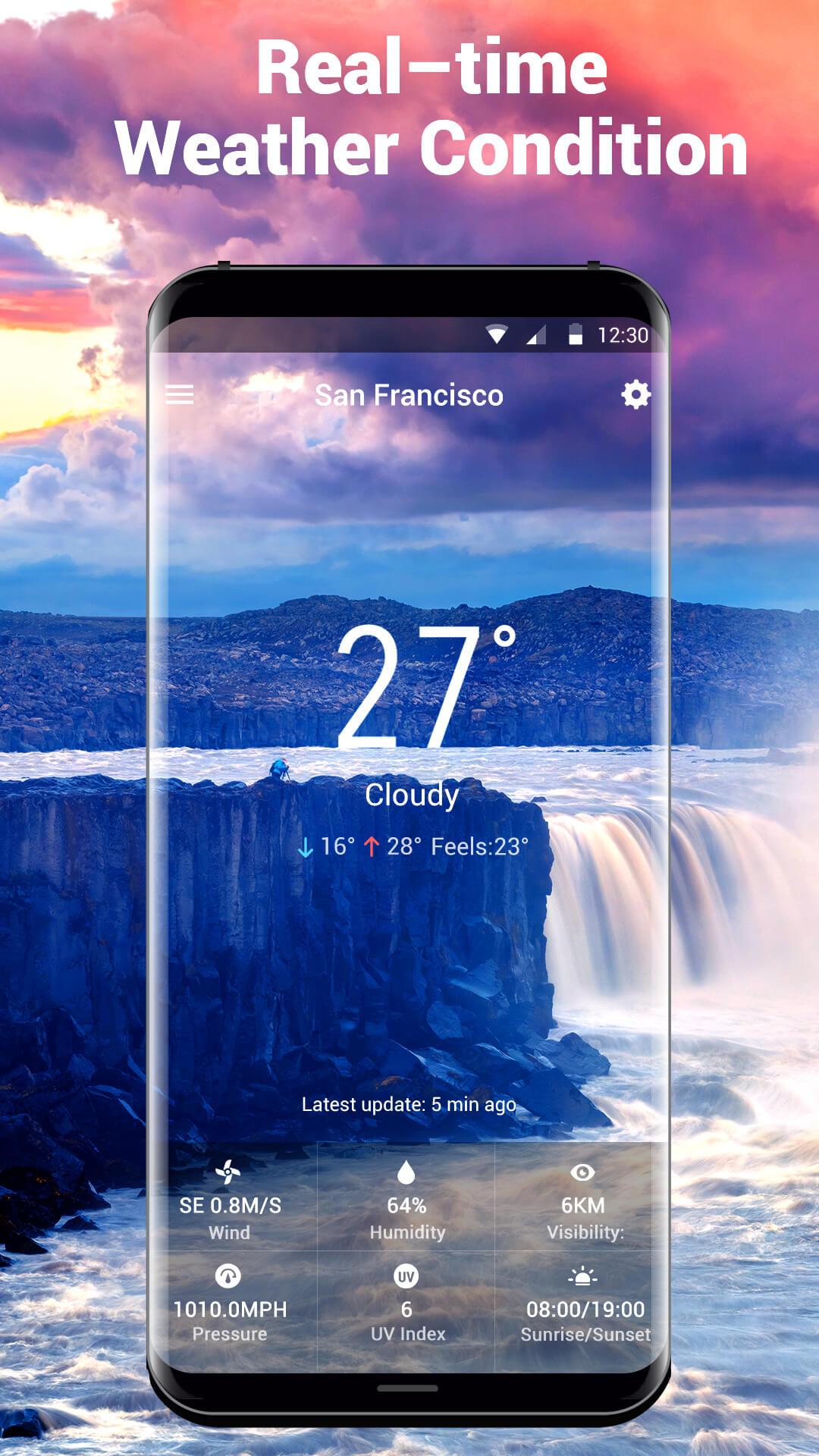 Виджет прогноза погоды APK screenshot