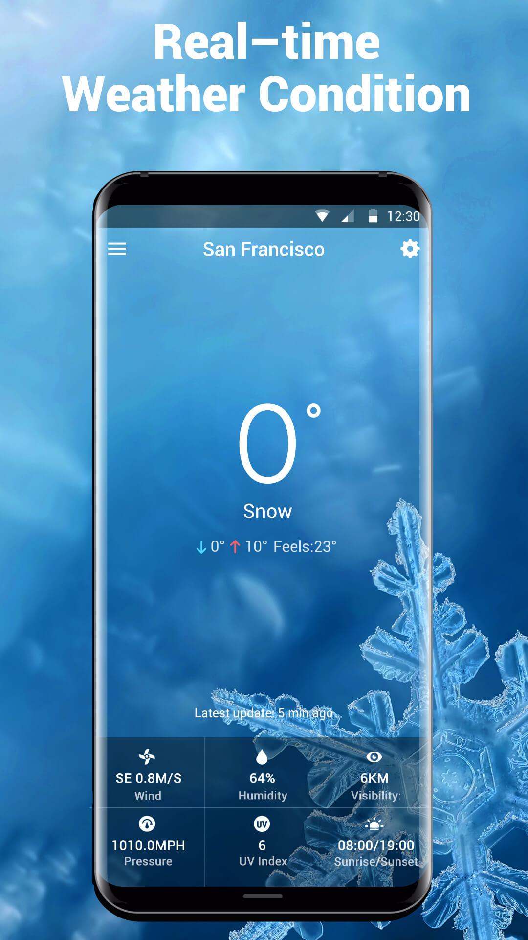 Виджет прогноза погоды APK screenshot
