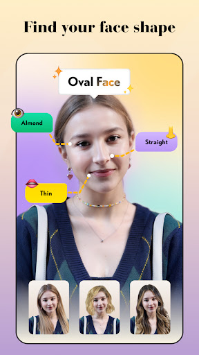 LOOX: Face Shape Test, AI Hair APK screenshot