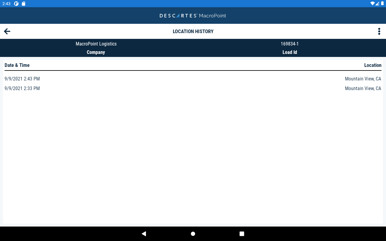 MacroPoint for Truckers APK screenshot