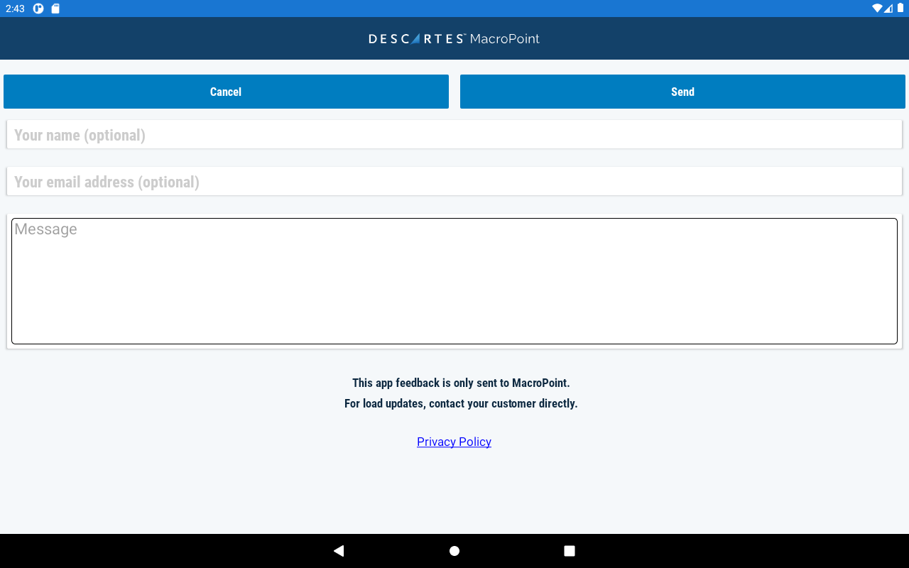MacroPoint for Truckers APK screenshot