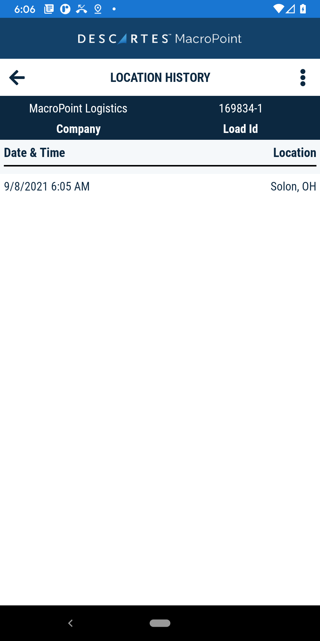 MacroPoint for Truckers APK screenshot