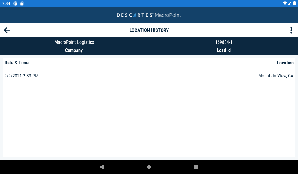 MacroPoint for Truckers APK screenshot