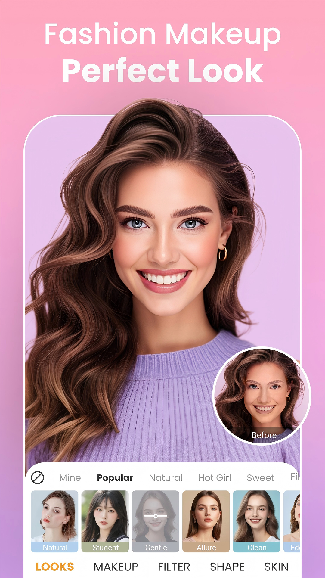 Камера для макияжа и селфи APK screenshot