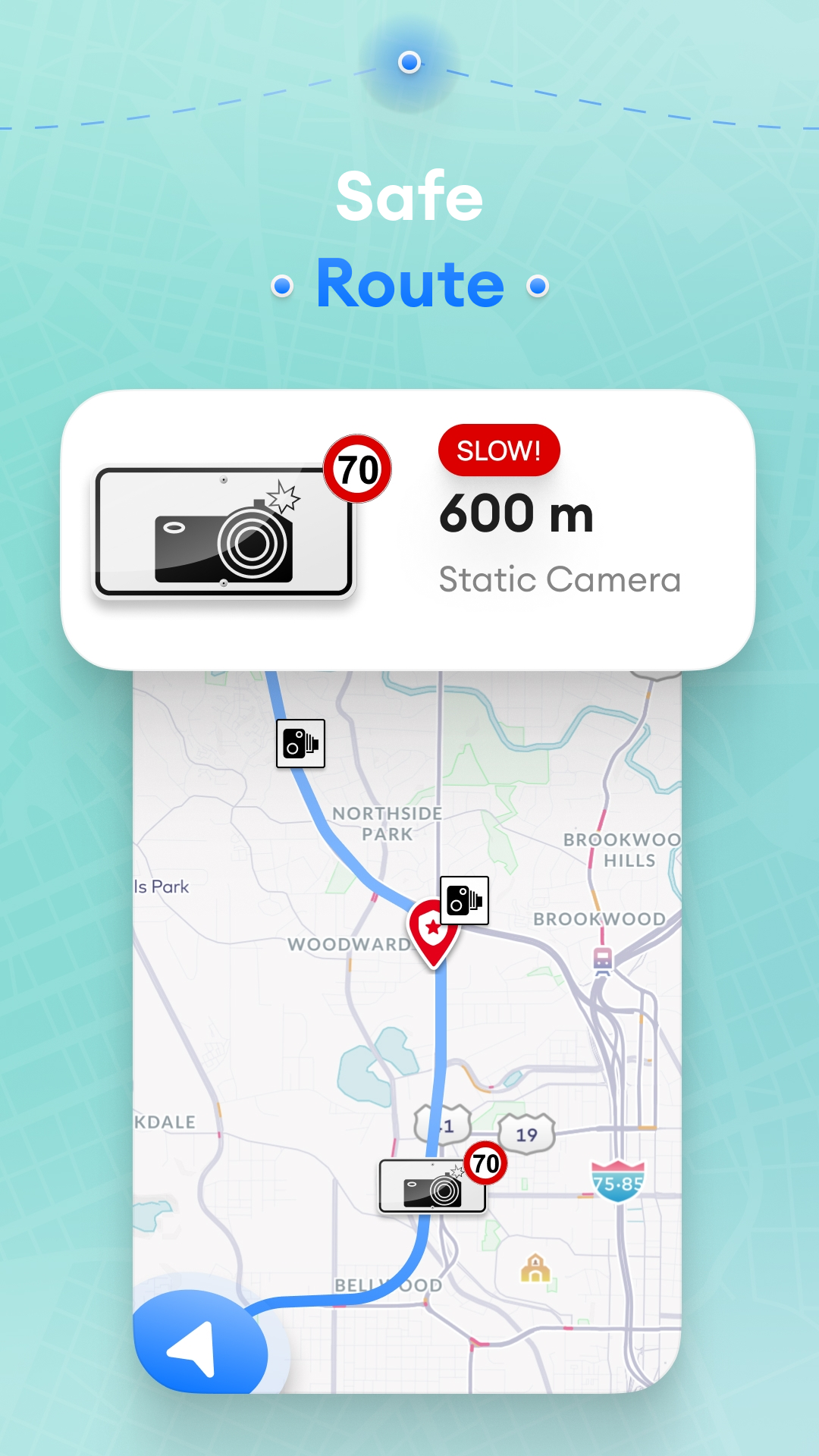 Map Drive - Radar, Speedometer APK screenshot