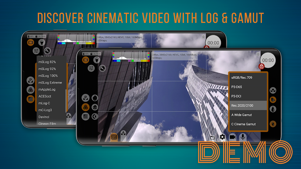 mcpro24fps demo - video camera APK screenshot