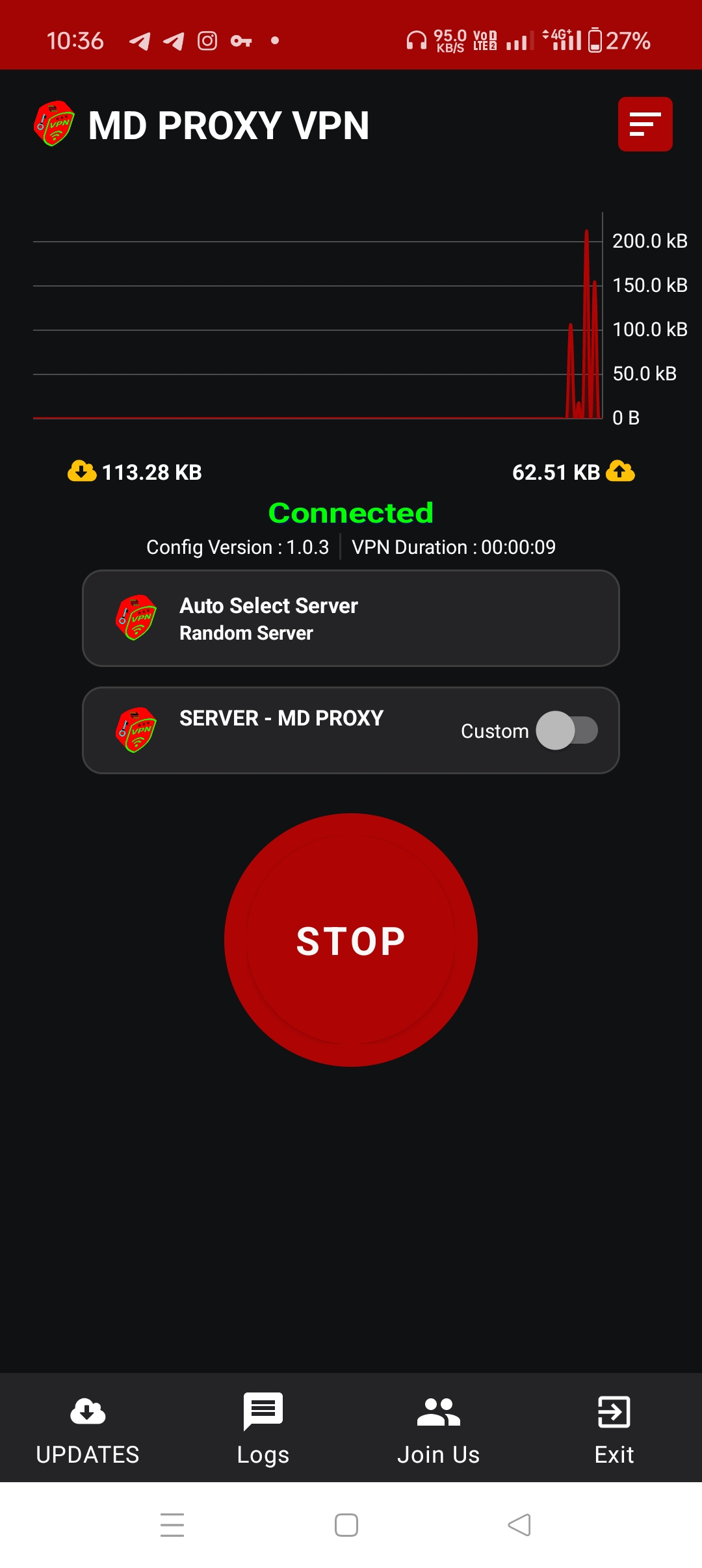 MD PROXY VPN APK screenshot