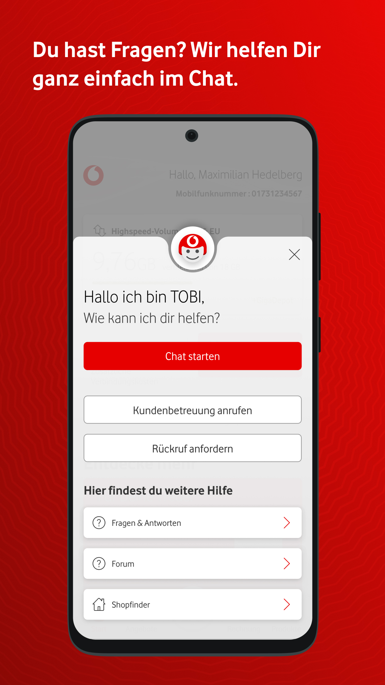 MeinVodafone APK screenshot