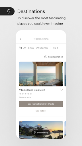 Meliá: Book hotels and resorts APK screenshot