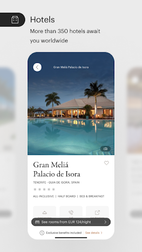 Meliá: Book hotels and resorts APK screenshot