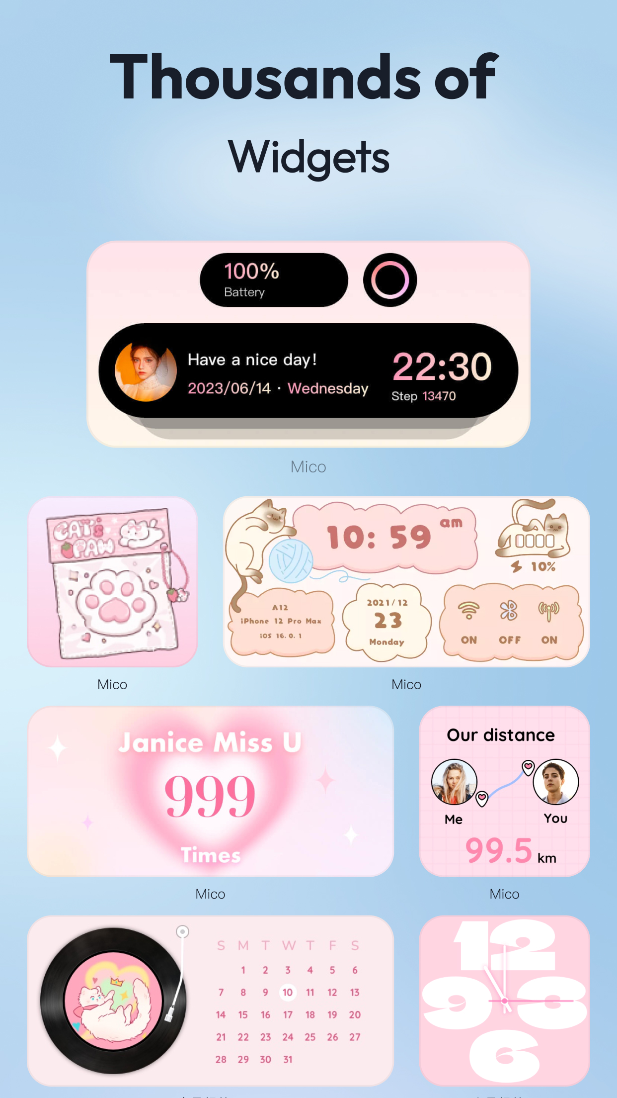 Mico - Widget & Live Wallpaper APK screenshot