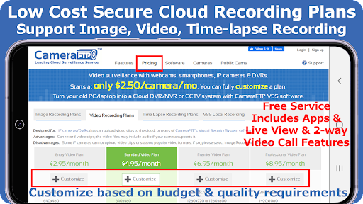 Mobile Security Camera (FTP) APK screenshot