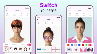Modiface Haircut:Hair Makeover APK screenshot