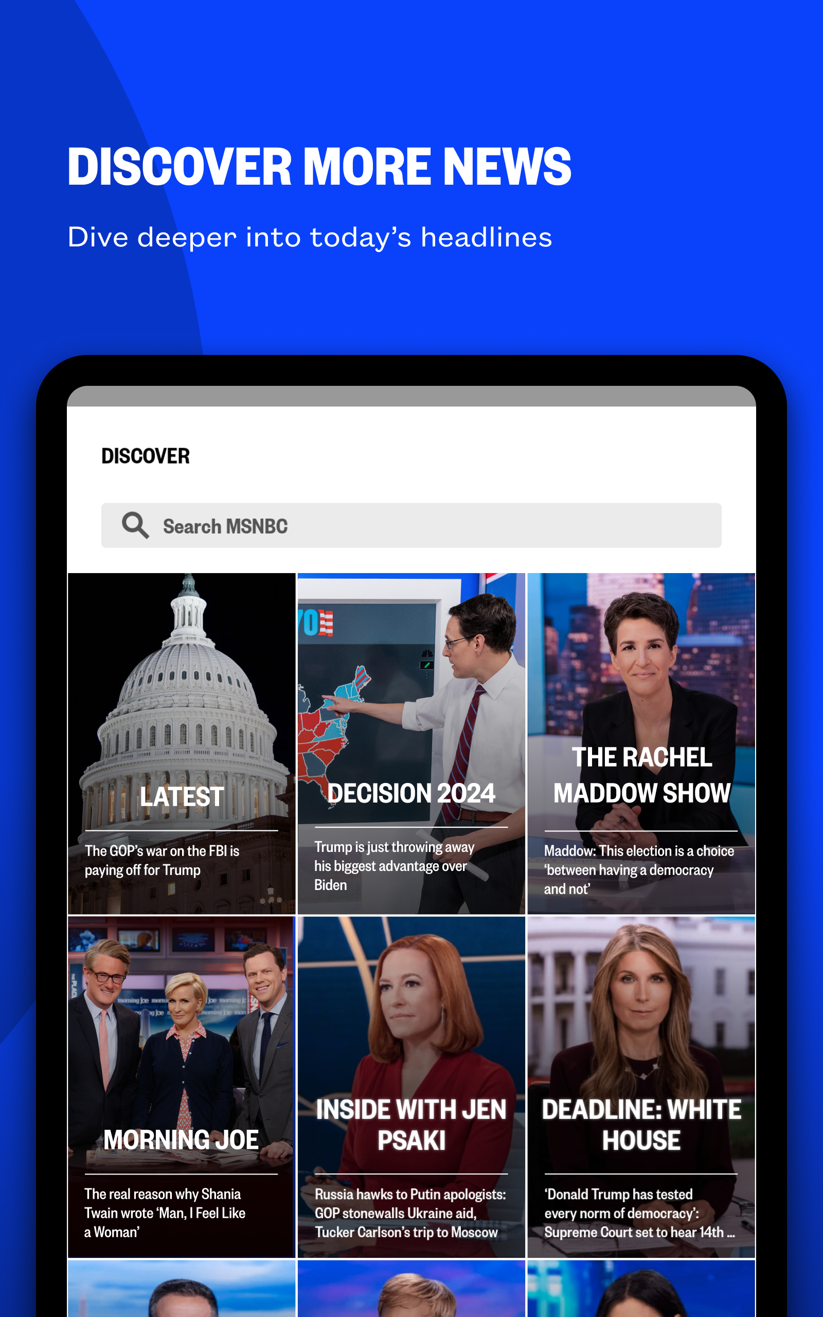 MSNBC: Watch Live & Analysis APK screenshot