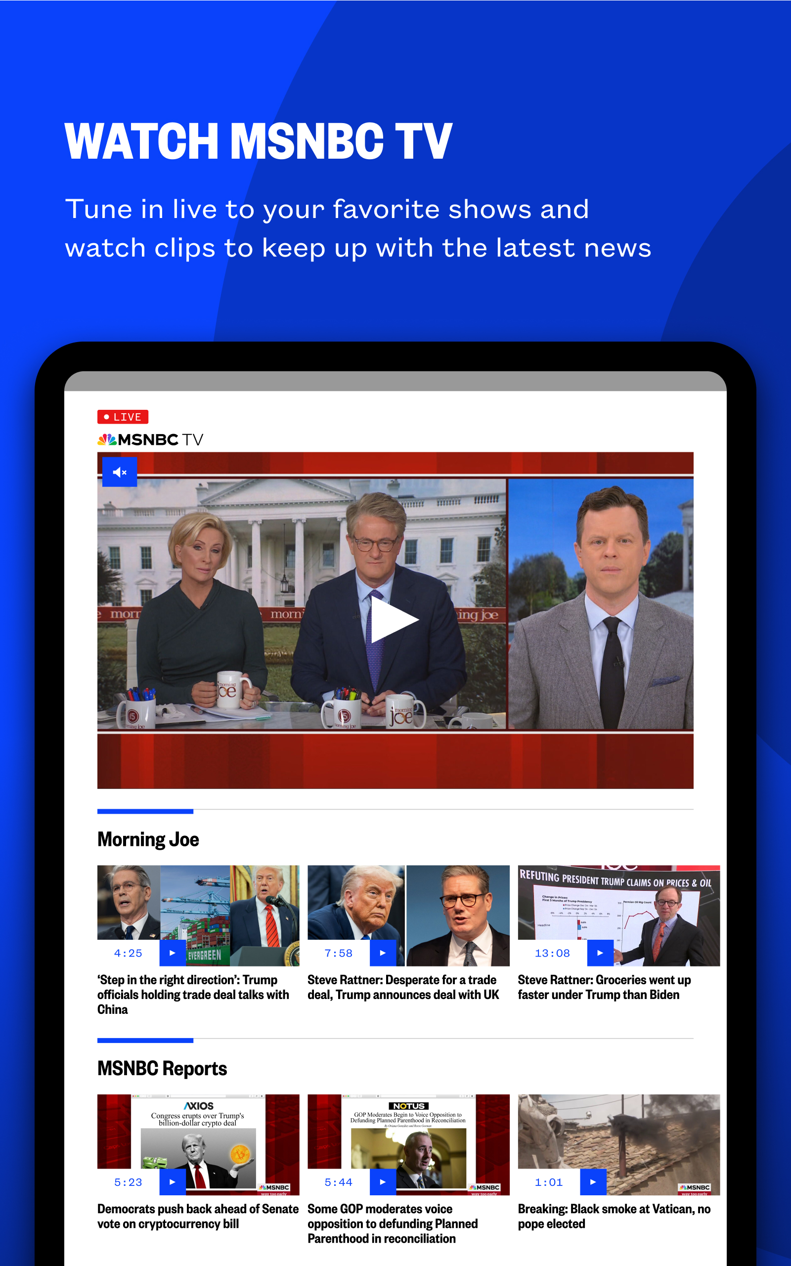 MSNBC: Watch Live & Analysis APK screenshot