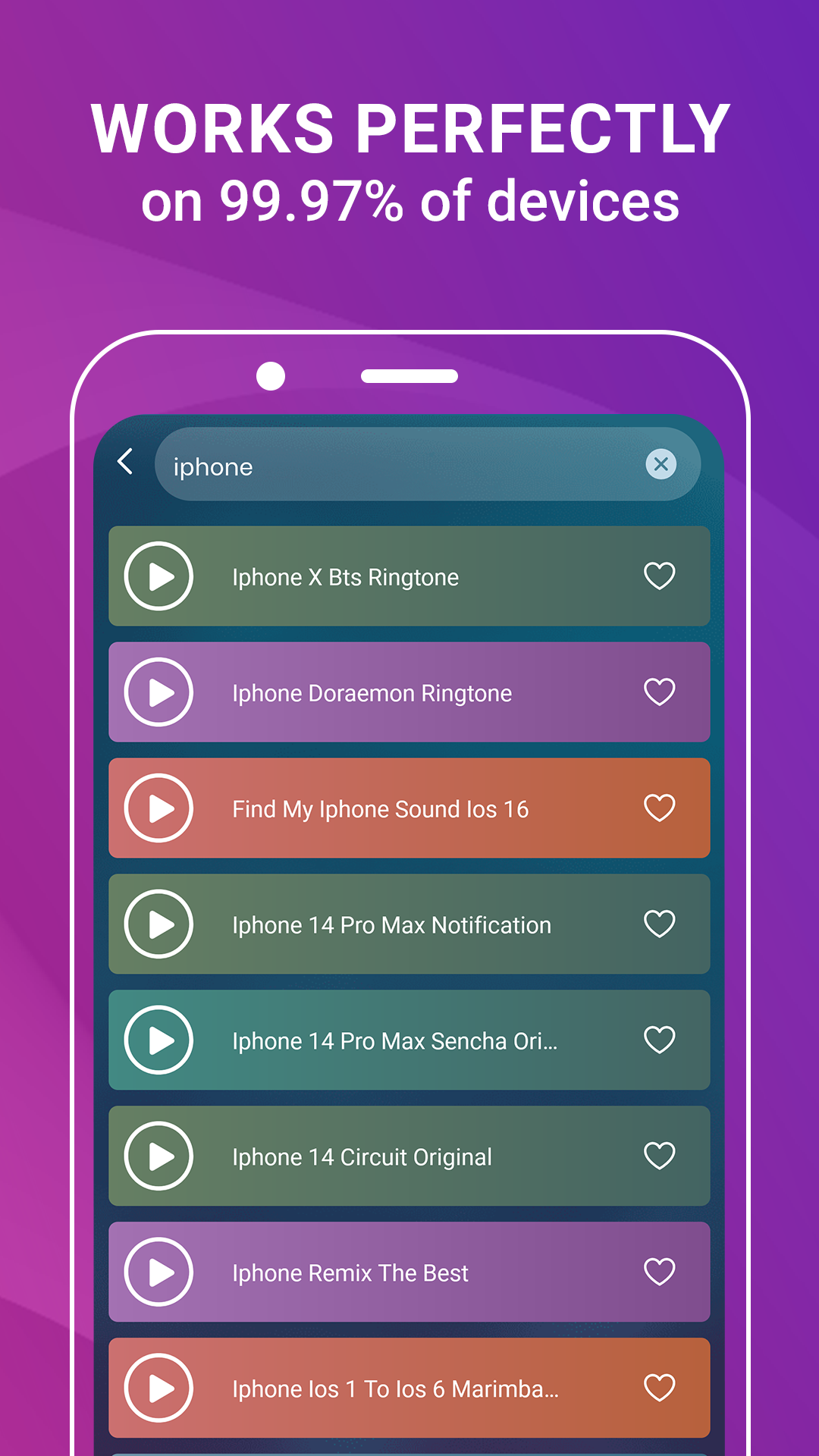 Music ringtones for android APK screenshot