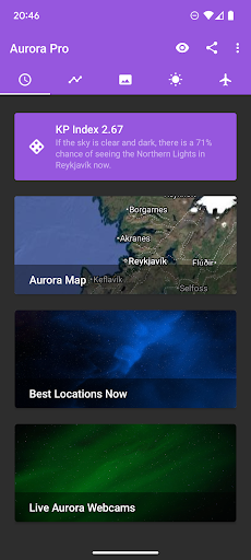 My Aurora Forecast & Alerts APK screenshot