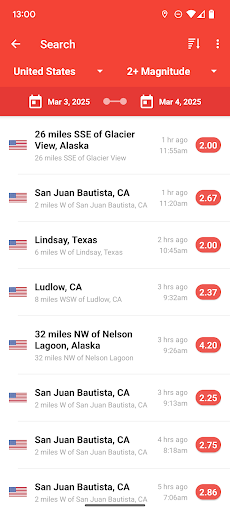 My Earthquake Alerts. Карта APK screenshot