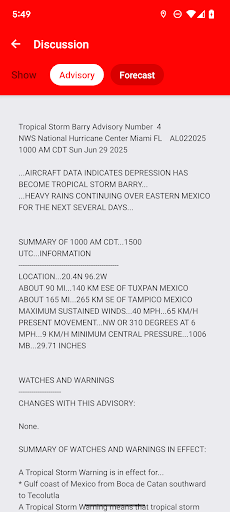 My Hurricane Tracker & Alerts APK screenshot