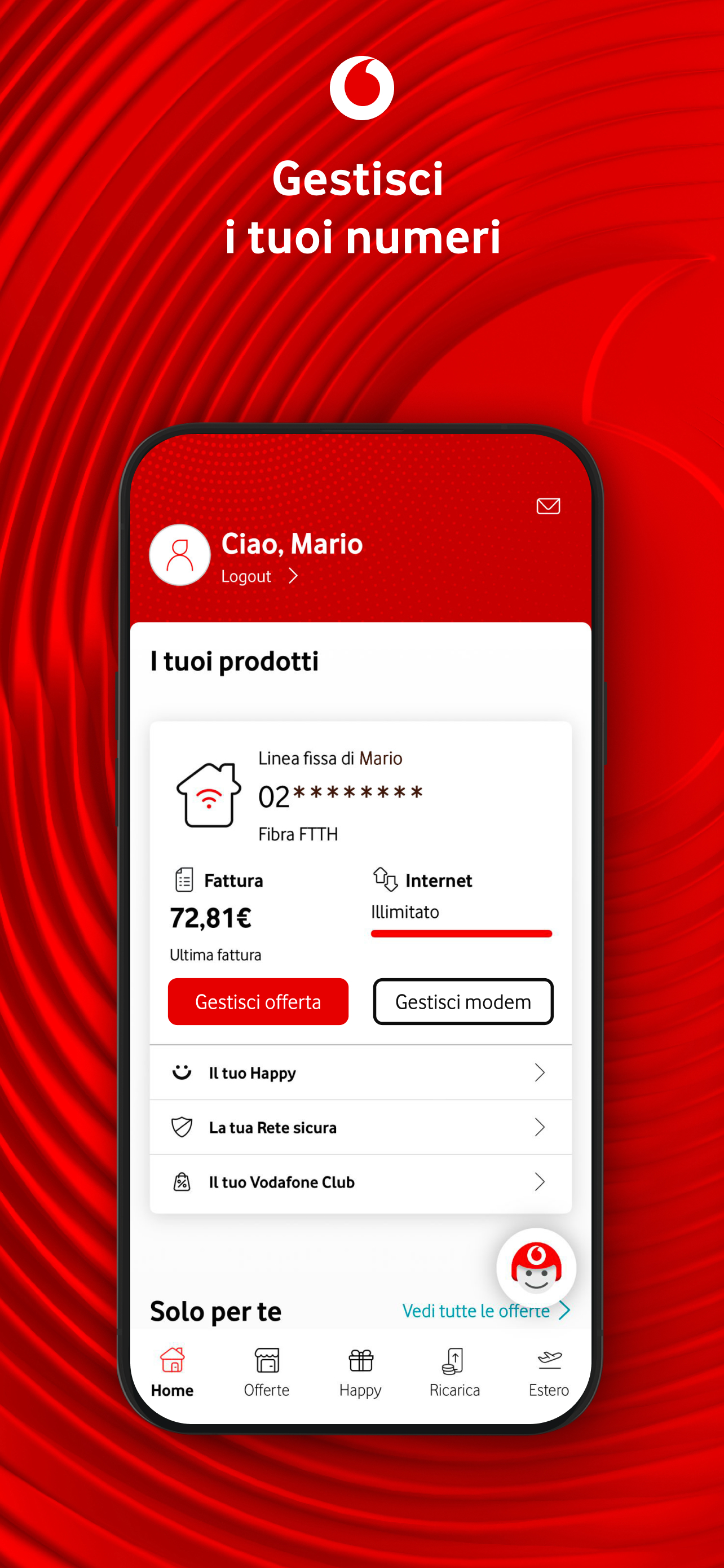 My Vodafone Italia APK screenshot
