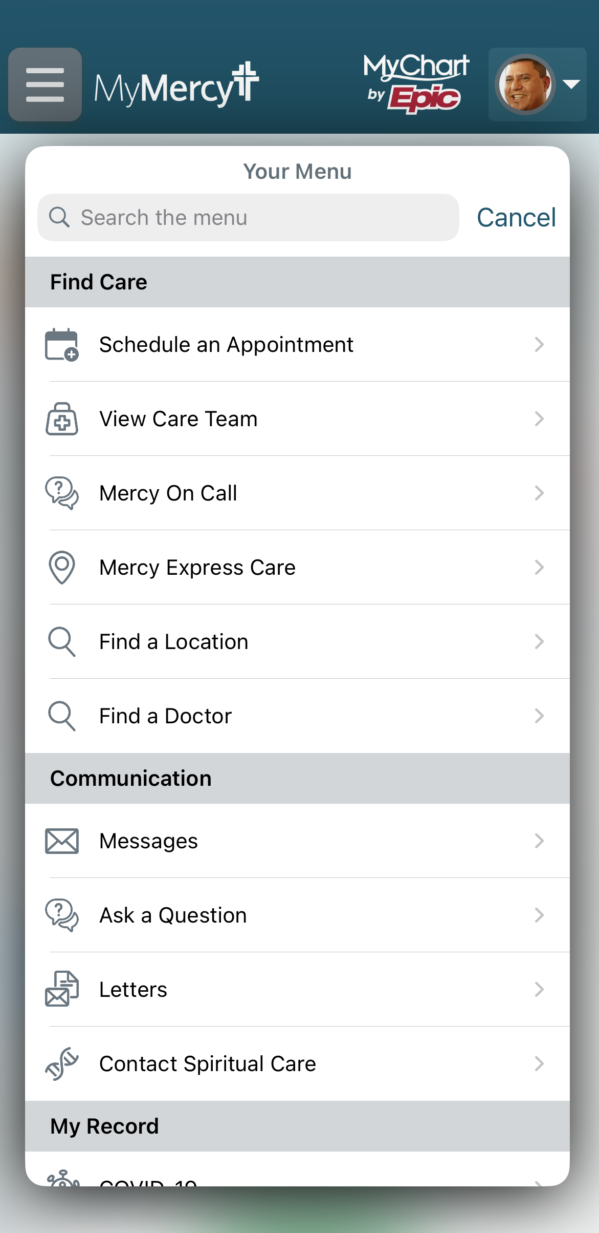 MyMercy APK screenshot