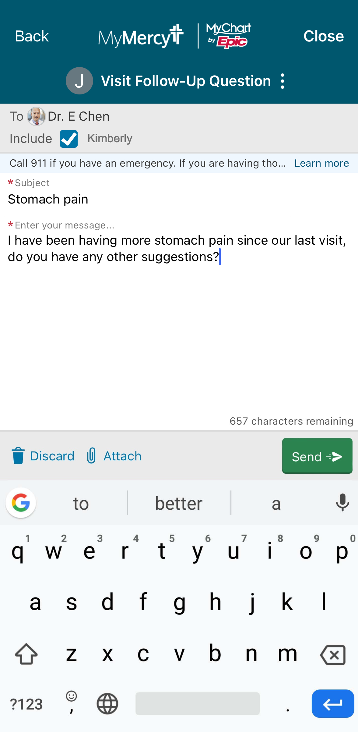 MyMercy APK screenshot