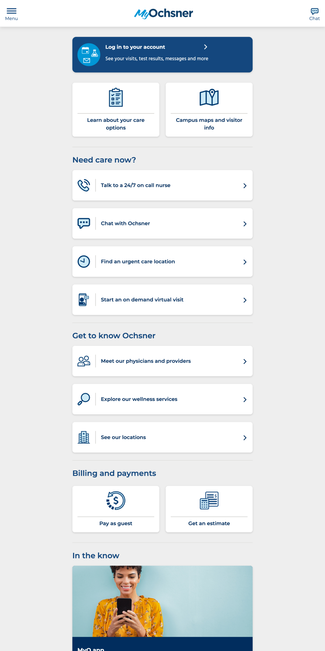MyOchsner APK screenshot