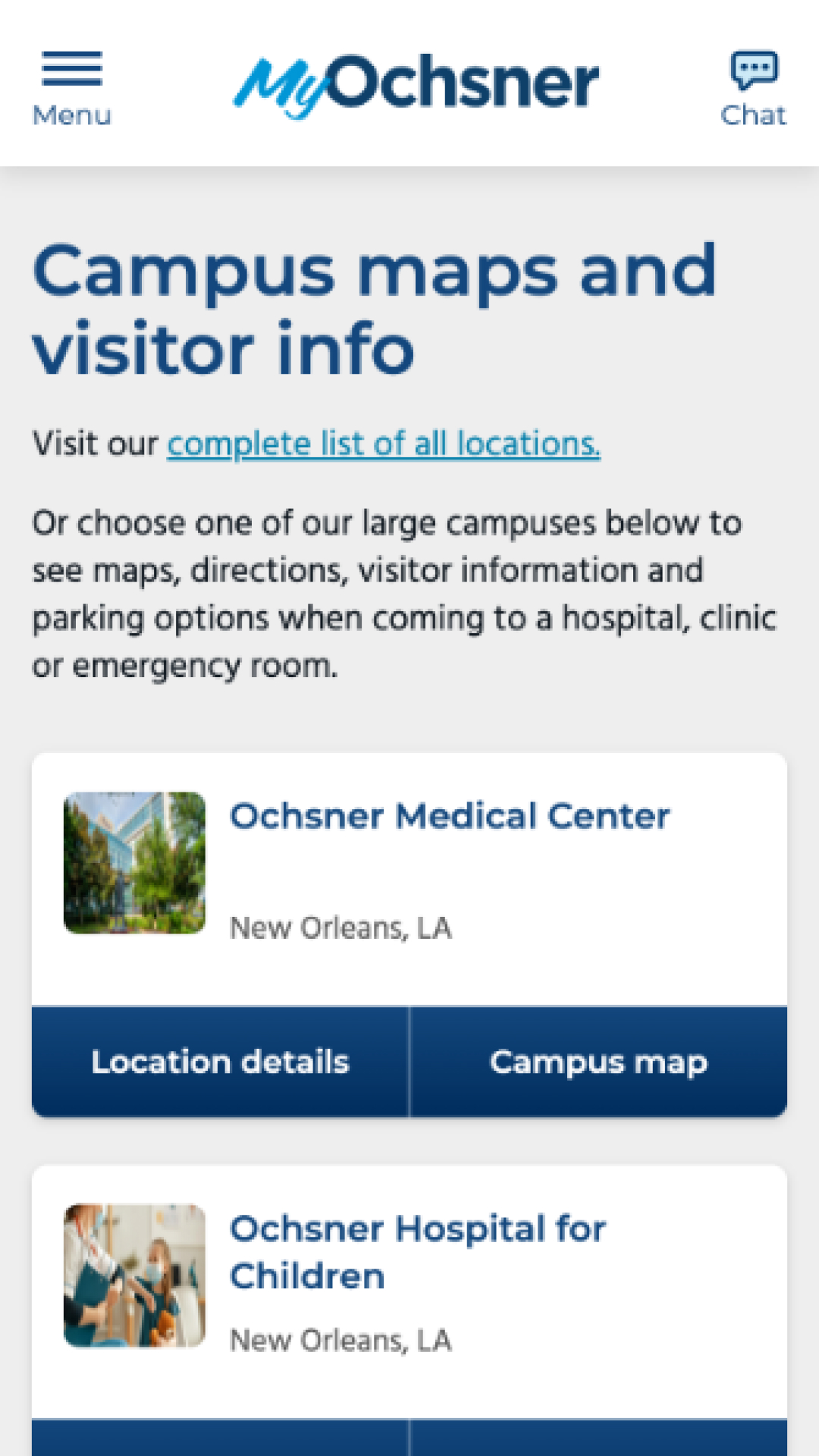 MyOchsner APK screenshot