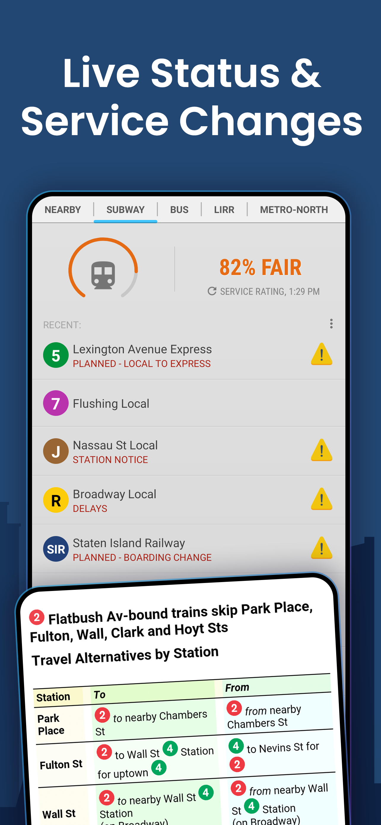 MyTransit NYC Subway & Bus MTA APK screenshot