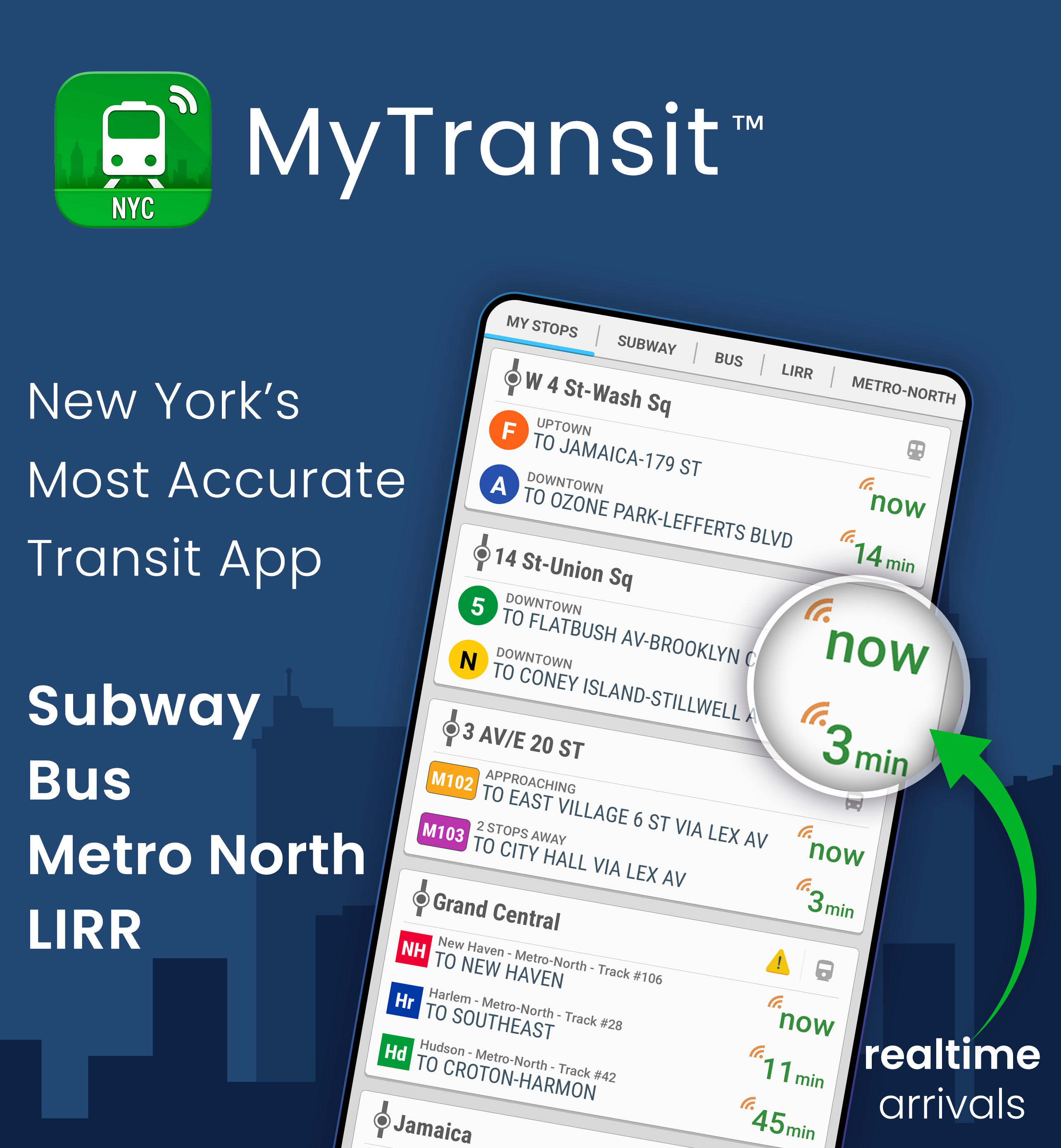 MyTransit NYC Subway & Bus MTA APK screenshot