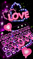 тема Neon Love APK screenshot
