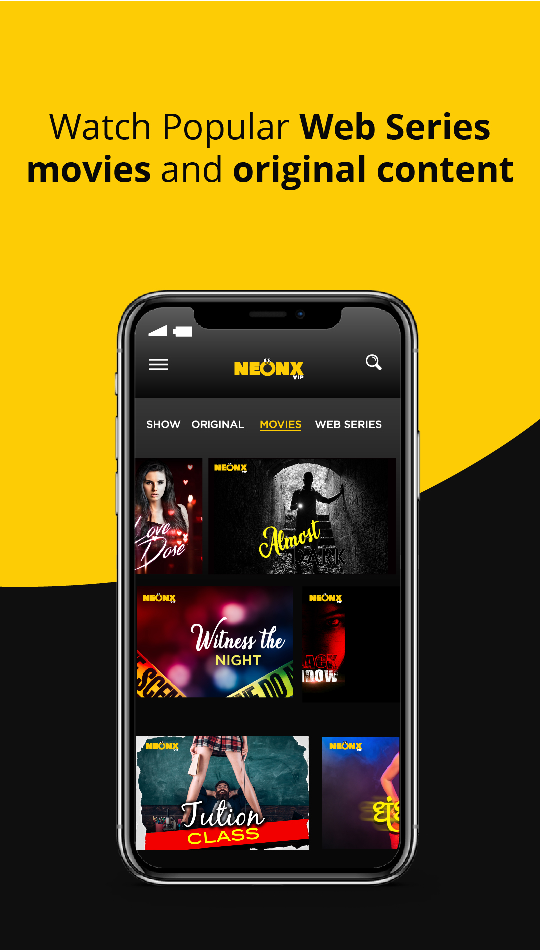 NEONX VIP Web Series screenshot