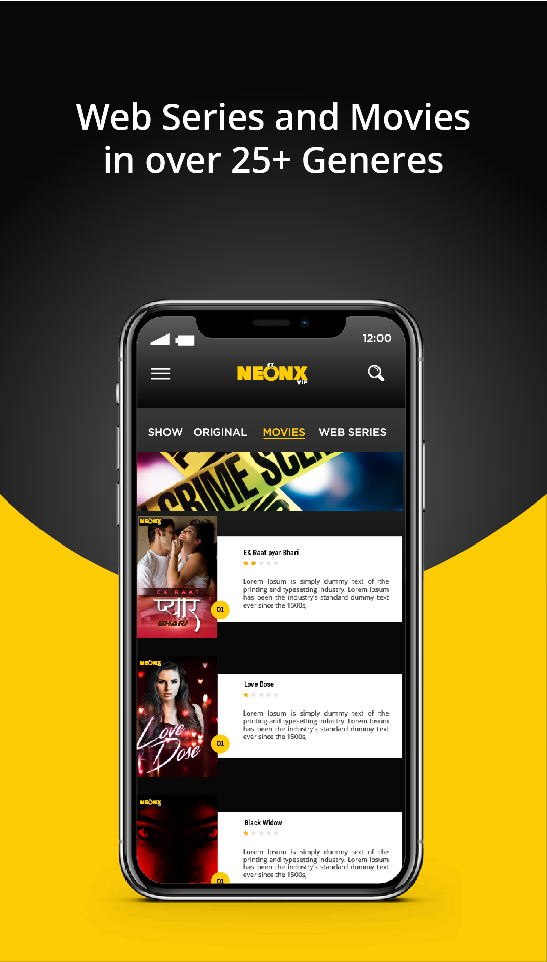 NEONX VIP Web Series screenshot