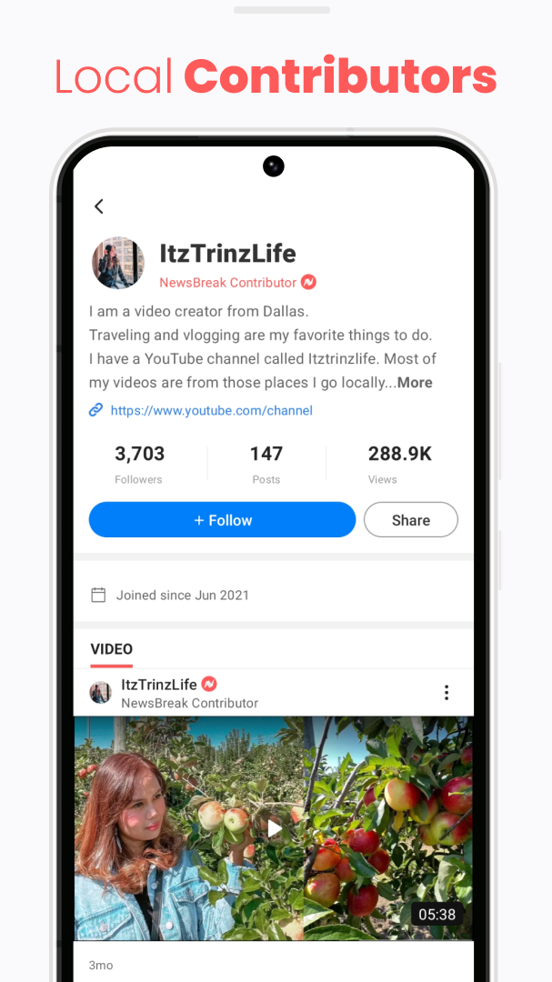 NewsBreak Lite APK screenshot