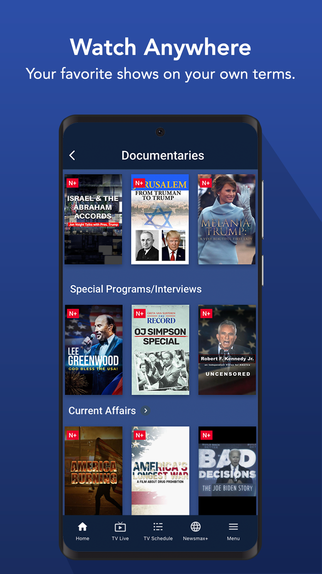 Newsmax APK screenshot