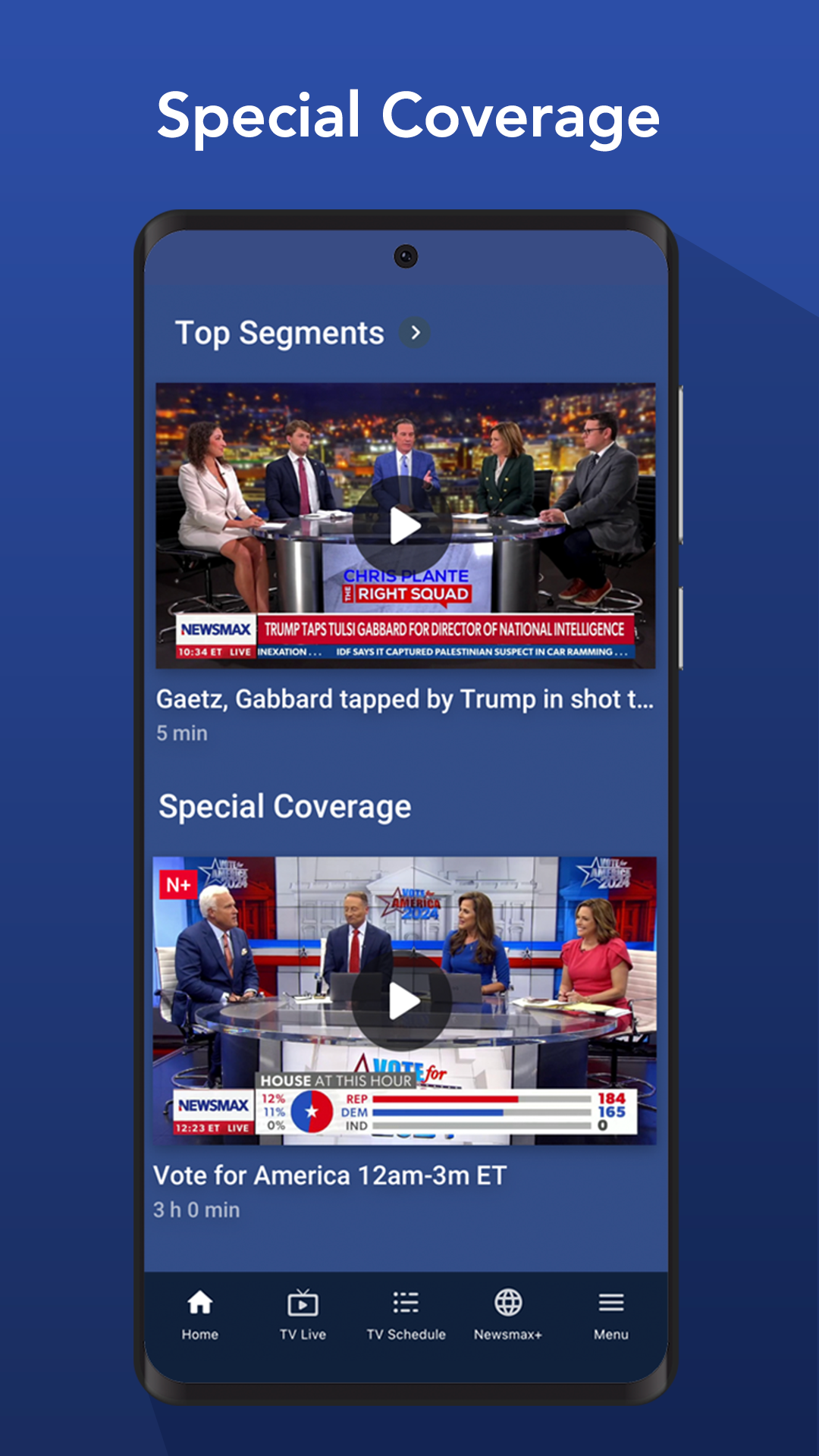 Newsmax APK screenshot