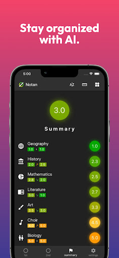 Notan: Grade Calculator APK 2