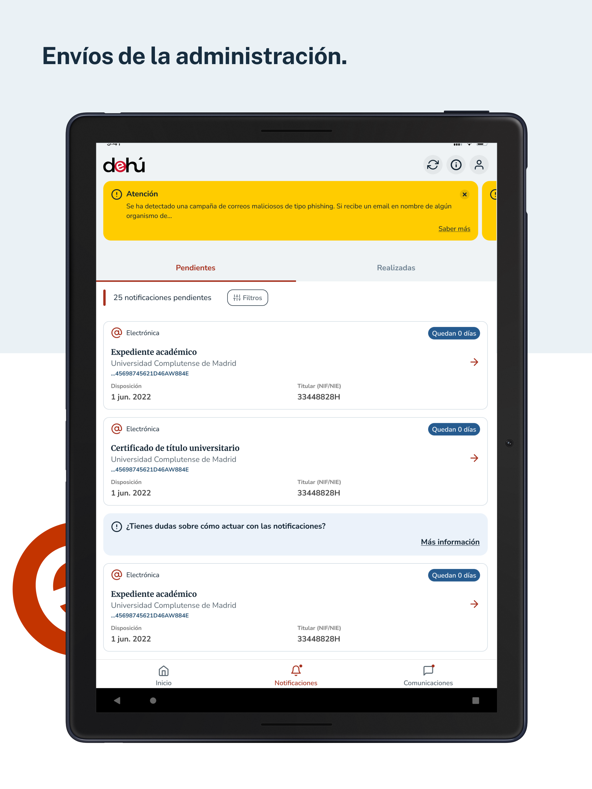 Notifica App screenshot