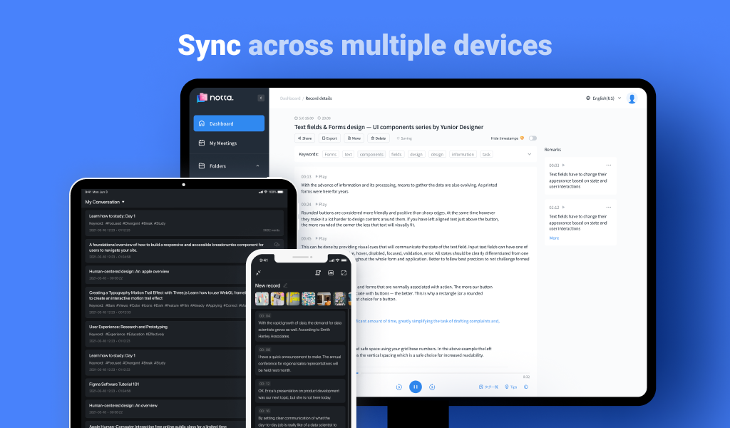 Notta-Transcribe Audio to Text APK screenshot