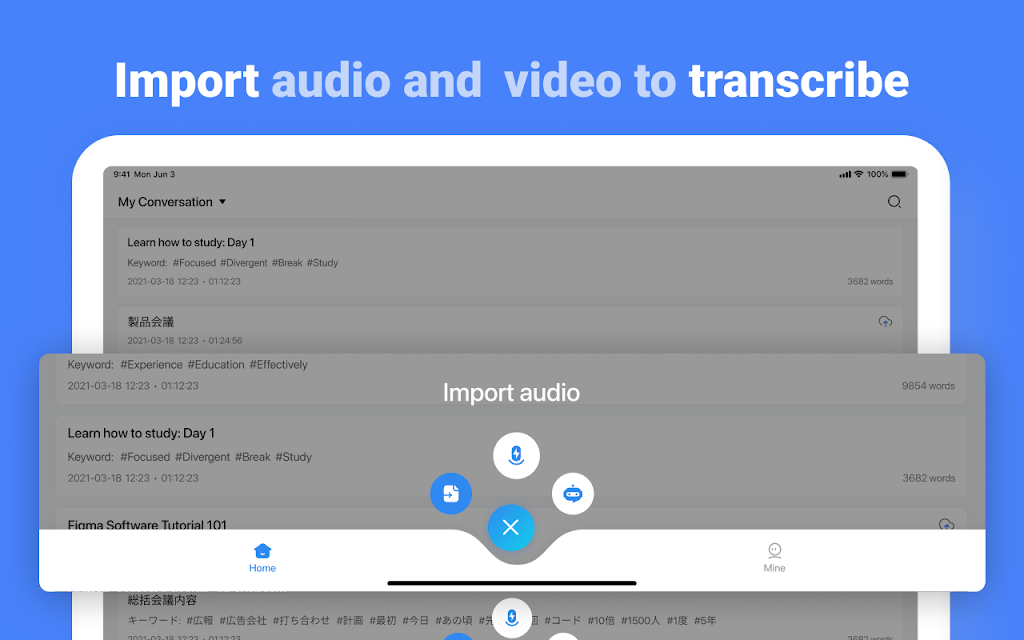 Notta-Transcribe Audio to Text APK screenshot