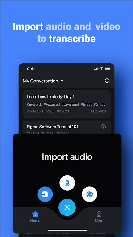 Notta-Transcribe Audio to Text APK screenshot
