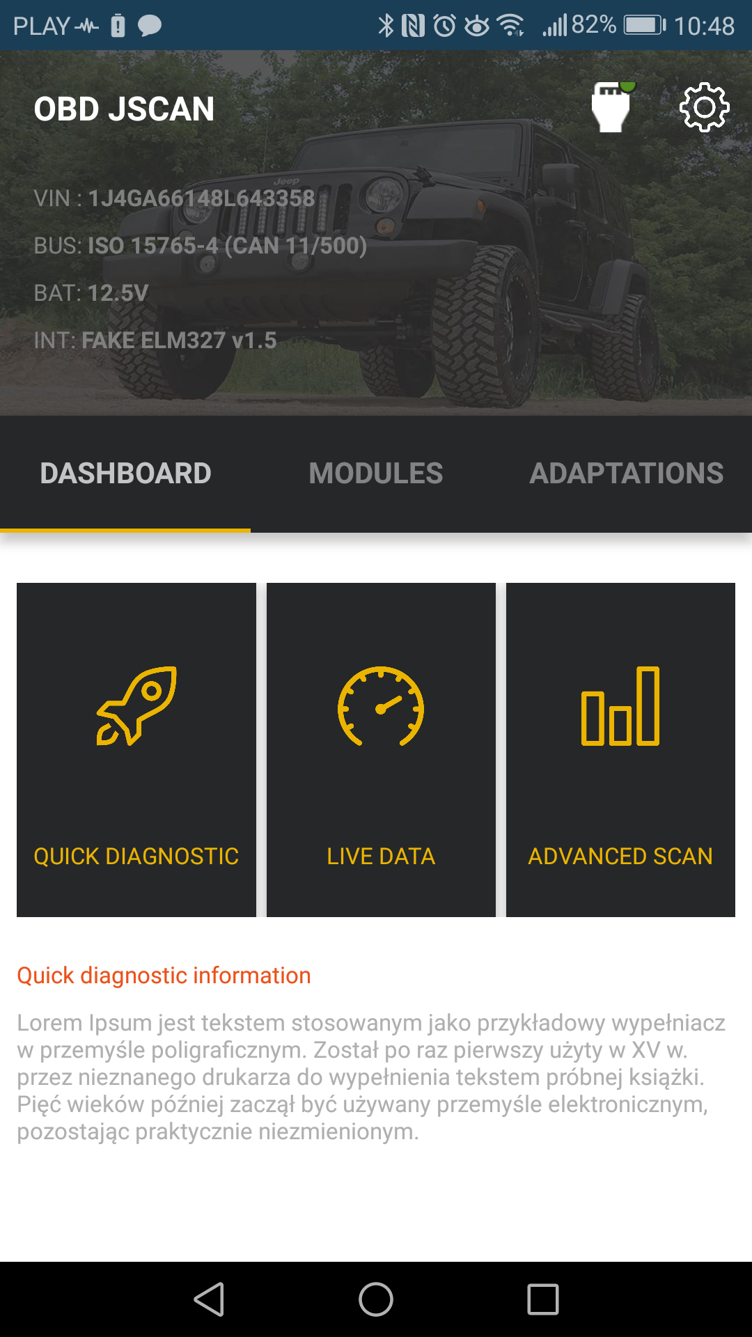 OBD JScan APK screenshot