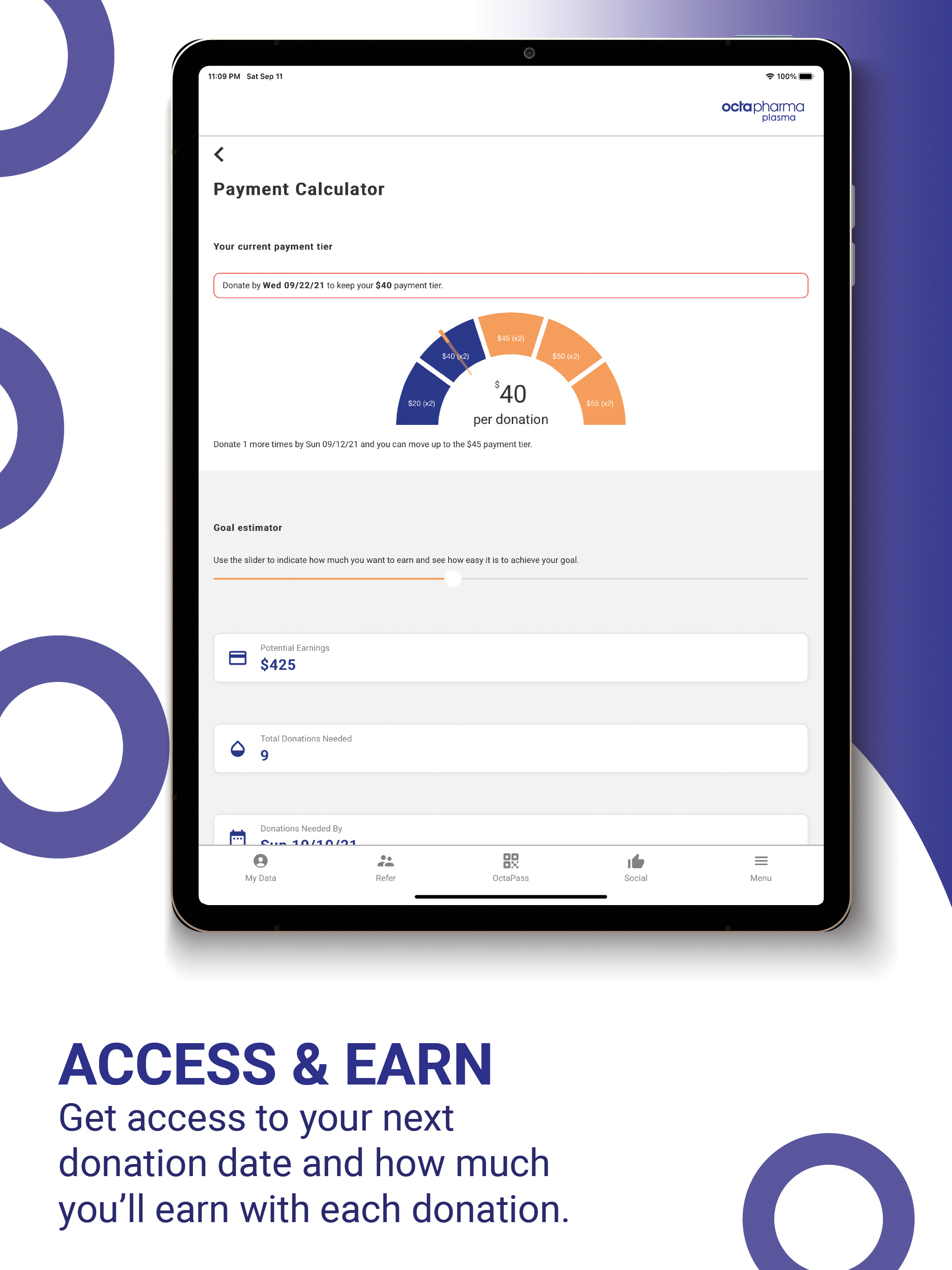 OctaApp – Donate Blood Plasma APK screenshot