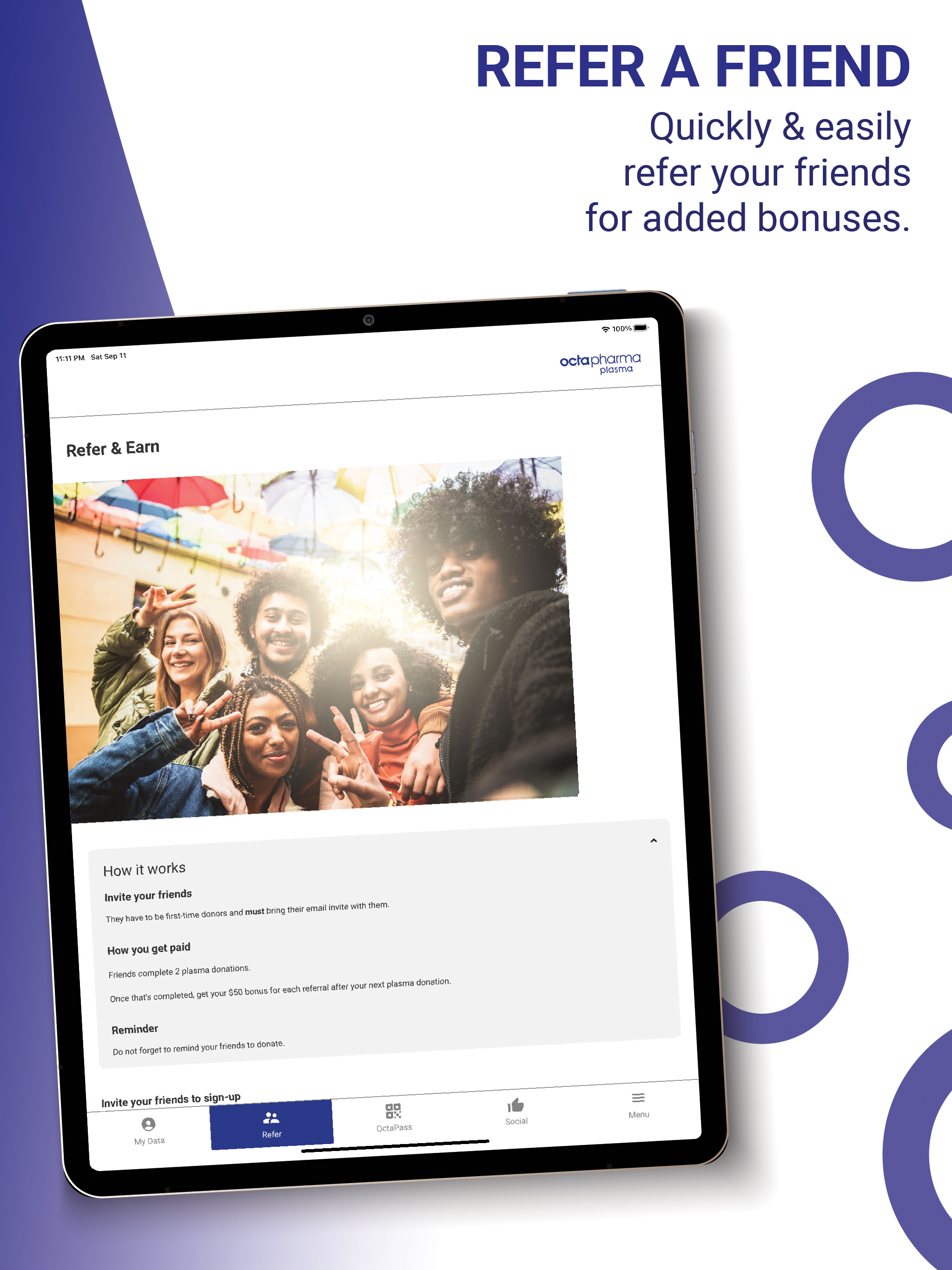 OctaApp – Donate Blood Plasma APK screenshot