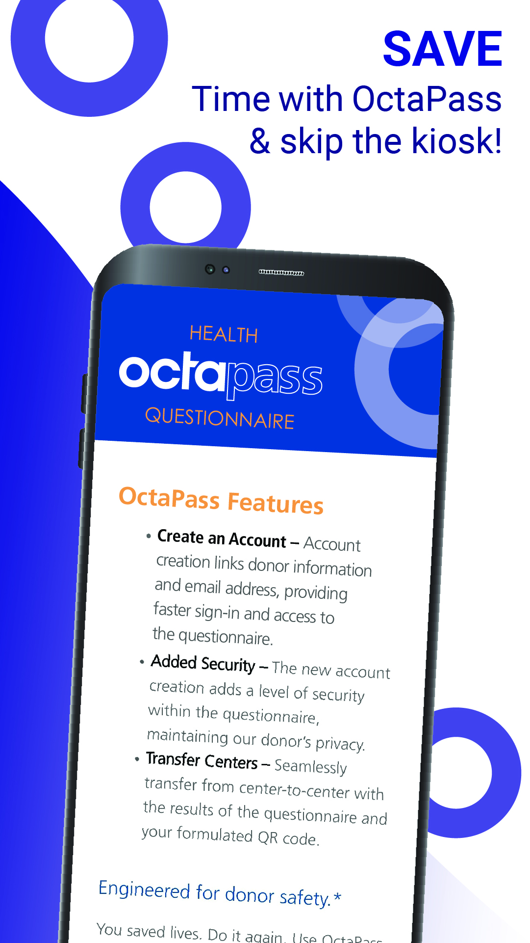 OctaApp – Donate Blood Plasma APK screenshot