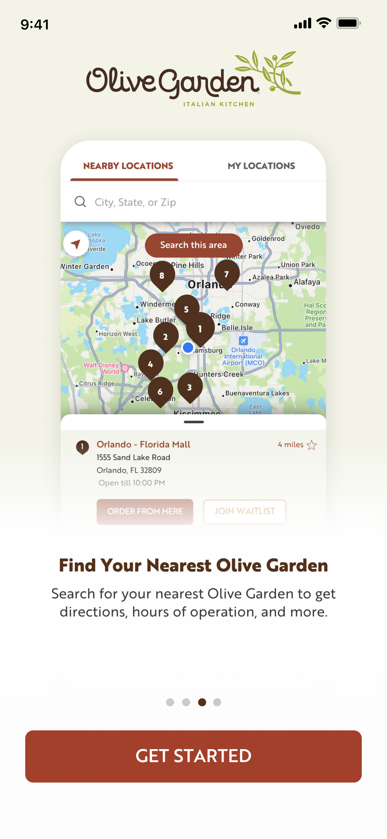 Olive Garden Italian Kitchen APK screenshot