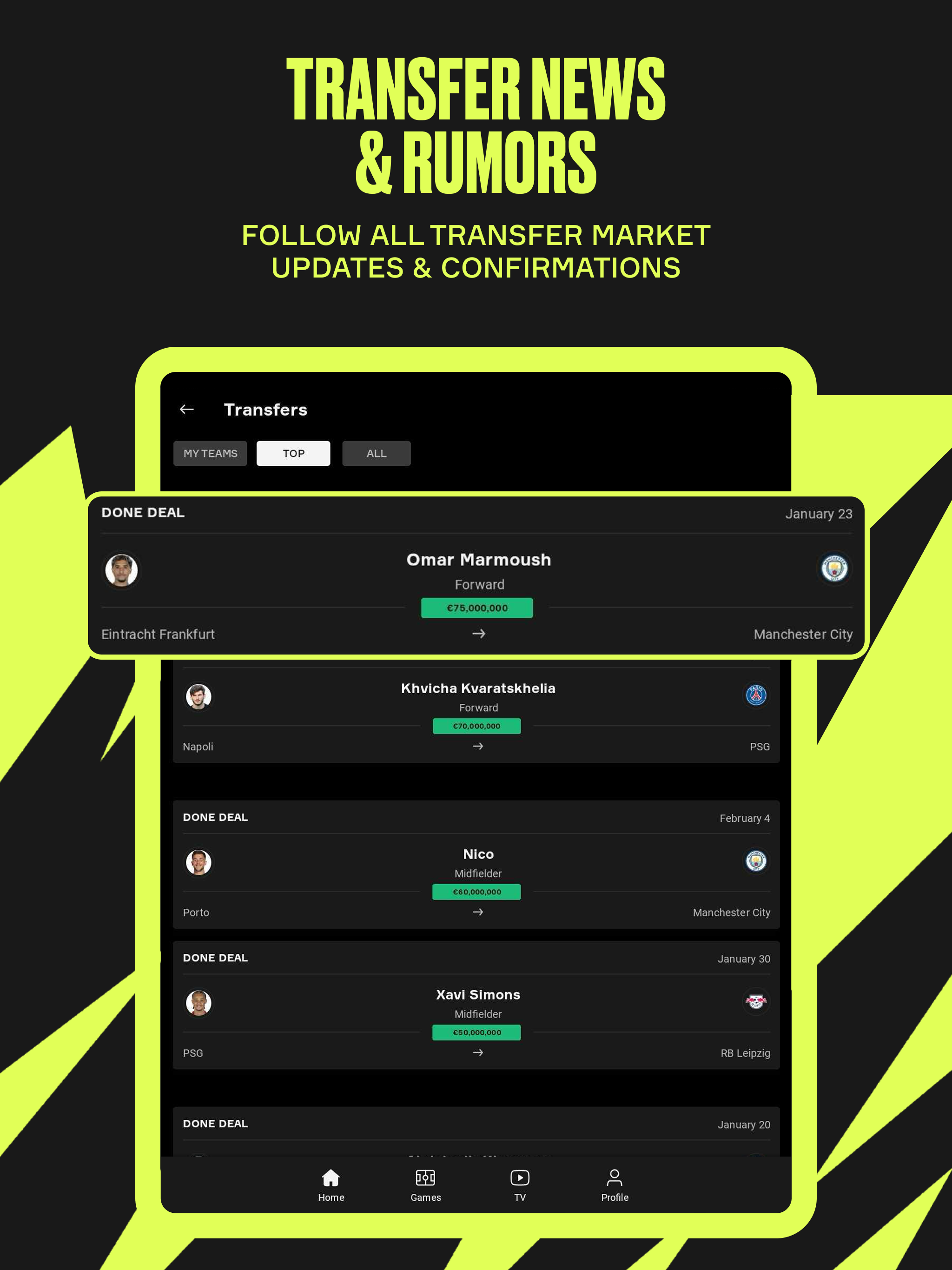 OneFootball APK screenshot