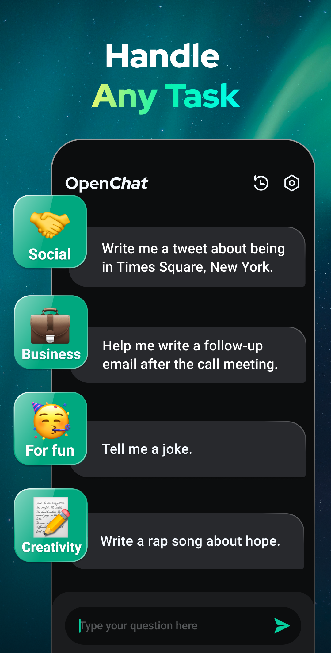 Open Chat - AI bot app APK screenshot
