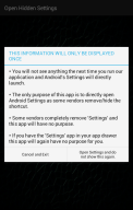 Open Settings (shortcut to set screenshot