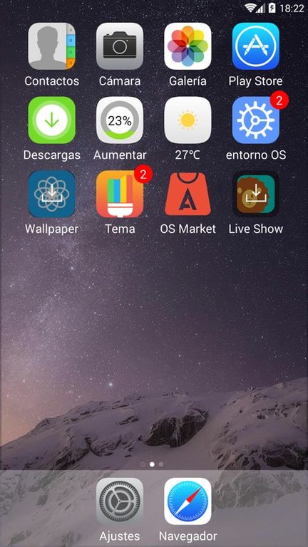 OS Launcher APK screenshot
